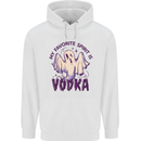 Funny Halloween Alcohol Vodka Spirit Ghost Childrens Kids Hoodie White