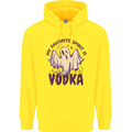Funny Halloween Alcohol Vodka Spirit Ghost Childrens Kids Hoodie Yellow