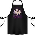 Funny Halloween Alcohol Vodka Spirit Ghost Cotton Apron 100% Organic Black