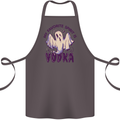 Funny Halloween Alcohol Vodka Spirit Ghost Cotton Apron 100% Organic Dark Grey