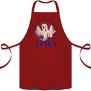 Funny Halloween Alcohol Vodka Spirit Ghost Cotton Apron 100% Organic Maroon