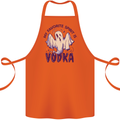 Funny Halloween Alcohol Vodka Spirit Ghost Cotton Apron 100% Organic Orange