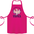 Funny Halloween Alcohol Vodka Spirit Ghost Cotton Apron 100% Organic Pink