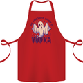 Funny Halloween Alcohol Vodka Spirit Ghost Cotton Apron 100% Organic Red