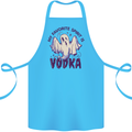 Funny Halloween Alcohol Vodka Spirit Ghost Cotton Apron 100% Organic Turquoise
