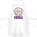 Funny Halloween Alcohol Vodka Spirit Ghost Cotton Apron 100% Organic White