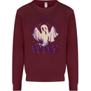 Funny Halloween Alcohol Vodka Spirit Ghost Kids Sweatshirt Jumper Maroon