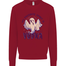 Funny Halloween Alcohol Vodka Spirit Ghost Kids Sweatshirt Jumper Red