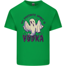 Funny Halloween Alcohol Vodka Spirit Ghost Kids T-Shirt Childrens Irish Green