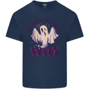 Funny Halloween Alcohol Vodka Spirit Ghost Kids T-Shirt Childrens Navy Blue