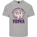 Funny Halloween Alcohol Vodka Spirit Ghost Kids T-Shirt Childrens Sports Grey