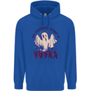 Funny Halloween Alcohol Vodka Spirit Ghost Mens 80% Cotton Hoodie Royal Blue