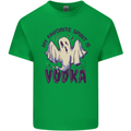 Funny Halloween Alcohol Vodka Spirit Ghost Mens Cotton T-Shirt Tee Top Irish Green