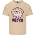 Funny Halloween Alcohol Vodka Spirit Ghost Mens Cotton T-Shirt Tee Top Sand