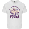 Funny Halloween Alcohol Vodka Spirit Ghost Mens Cotton T-Shirt Tee Top White