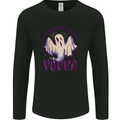 Funny Halloween Alcohol Vodka Spirit Ghost Mens Long Sleeve T-Shirt Black
