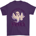 Funny Halloween Alcohol Vodka Spirit Ghost Mens T-Shirt Cotton Gildan Purple