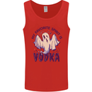 Funny Halloween Alcohol Vodka Spirit Ghost Mens Vest Tank Top Red