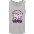 Funny Halloween Alcohol Vodka Spirit Ghost Mens Vest Tank Top Sports Grey