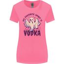 Funny Halloween Alcohol Vodka Spirit Ghost Womens Wider Cut T-Shirt Azalea