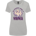 Funny Halloween Alcohol Vodka Spirit Ghost Womens Wider Cut T-Shirt Sports Grey