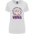 Funny Halloween Alcohol Vodka Spirit Ghost Womens Wider Cut T-Shirt White