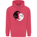 Funny Halloween Ying Yang Ghosts Childrens Kids Hoodie Heliconia