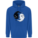 Funny Halloween Ying Yang Ghosts Childrens Kids Hoodie Royal Blue