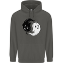 Funny Halloween Ying Yang Ghosts Childrens Kids Hoodie Storm Grey