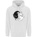 Funny Halloween Ying Yang Ghosts Childrens Kids Hoodie White