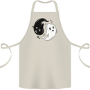 Funny Halloween Ying Yang Ghosts Cotton Apron 100% Organic Natural