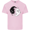 Funny Halloween Ying Yang Ghosts Kids T-Shirt Childrens Light Pink