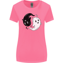 Funny Halloween Ying Yang Ghosts Womens Wider Cut T-Shirt Azalea