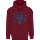 Funny Halloween Zombie We Dont Bite Much Childrens Kids Hoodie Maroon