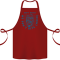 Funny Halloween Zombie We Dont Bite Much Cotton Apron 100% Organic Maroon