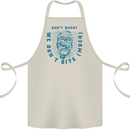 Funny Halloween Zombie We Dont Bite Much Cotton Apron 100% Organic Natural