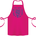 Funny Halloween Zombie We Dont Bite Much Cotton Apron 100% Organic Pink