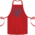 Funny Halloween Zombie We Dont Bite Much Cotton Apron 100% Organic Red