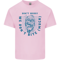 Funny Halloween Zombie We Dont Bite Much Kids T-Shirt Childrens Light Pink