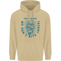 Funny Halloween Zombie We Dont Bite Much Mens 80% Cotton Hoodie Sand