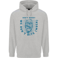 Funny Halloween Zombie We Dont Bite Much Mens 80% Cotton Hoodie Sports Grey