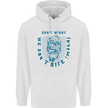 Funny Halloween Zombie We Dont Bite Much Mens 80% Cotton Hoodie White