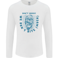 Funny Halloween Zombie We Dont Bite Much Mens Long Sleeve T-Shirt White