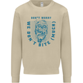 Funny Halloween Zombie We Dont Bite Much Mens Sweatshirt Jumper Sand