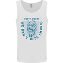 Funny Halloween Zombie We Dont Bite Much Mens Vest Tank Top White