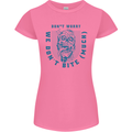 Funny Halloween Zombie We Dont Bite Much Womens Petite Cut T-Shirt Azalea