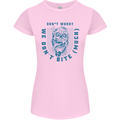 Funny Halloween Zombie We Dont Bite Much Womens Petite Cut T-Shirt Light Pink