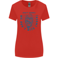 Funny Halloween Zombie We Dont Bite Much Womens Wider Cut T-Shirt Red