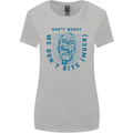 Funny Halloween Zombie We Dont Bite Much Womens Wider Cut T-Shirt Sports Grey