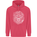 Funny Hipster Lion Childrens Kids Hoodie Heliconia